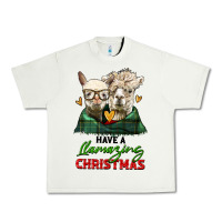 Pistachio have a llamazing christmas alpaca head Urban Heavy Tee - LillyAllenDesigns
