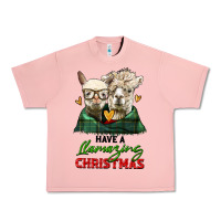 Salmon have a llamazing christmas alpaca head Urban Heavy Tee - LillyAllenDesigns