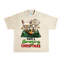 Sandshell have a llamazing christmas alpaca head Urban Heavy Tee - LillyAllenDesigns