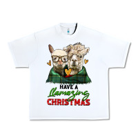 White have a llamazing christmas alpaca head Urban Heavy Tee - LillyAllenDesigns