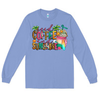 Colony Blue iced coffee and sunshine summer Long Sleeve Tee - Jasminsmagicworld