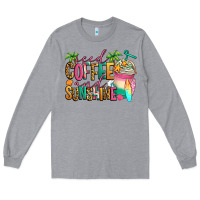 Heather Grey iced coffee and sunshine summer Long Sleeve Tee - Jasminsmagicworld
