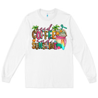 White iced coffee and sunshine summer Long Sleeve Tee - Jasminsmagicworld