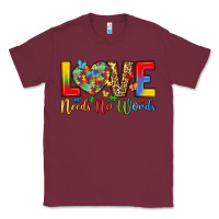 Burgundy love needs no words Classic Tee - LillyAllenDesigns