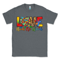 Charcoal Heather love needs no words Classic Tee - LillyAllenDesigns