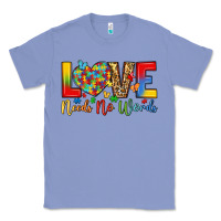 Colony Blue love needs no words Classic Tee - LillyAllenDesigns
