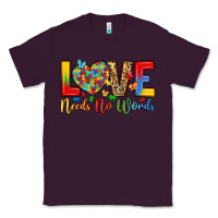 Plum love needs no words Classic Tee - LillyAllenDesigns