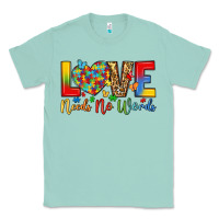 Seafoam love needs no words Classic Tee - LillyAllenDesigns