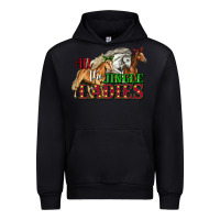Black all the jingle ladies christmas horses Urban Hoodie - LillyAllenDesigns