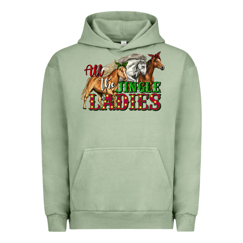 All The Jingle Ladies Christmas Horses Urban Hoodie by LillyAllenDesigns | Teevron