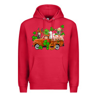 Cardinal St. Patrick's farm animals and truck Premium Hoodie - OliviaCreatesArt