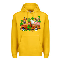 Lemon St. Patrick's farm animals and truck Premium Hoodie - OliviaCreatesArt