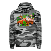 Slate Camo St. Patrick's farm animals and truck Premium Hoodie - OliviaCreatesArt