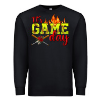 Black It's Game Day Softball Premium Sweatshirt - BundleAndBundleShop