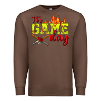 Chestnut It's Game Day Softball Premium Sweatshirt - BundleAndBundleShop