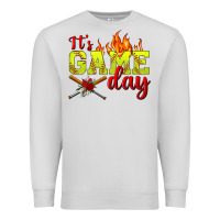 Dove Grey It's Game Day Softball Premium Sweatshirt - BundleAndBundleShop