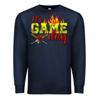 Navy It's Game Day Softball Premium Sweatshirt - BundleAndBundleShop