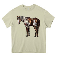 Mossy Mustang Horse Heavy Core Tee - LillyAllenDesigns