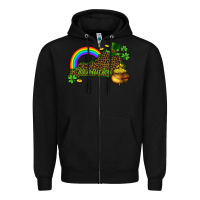 Black kentucky map st.patricks Zipper Hoodie - CowGirlArtShop