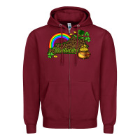 Burgundy kentucky map st.patricks Zipper Hoodie - CowGirlArtShop