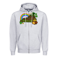 Heather Grey kentucky map st.patricks Zipper Hoodie - CowGirlArtShop