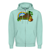 Seafoam kentucky map st.patricks Zipper Hoodie - CowGirlArtShop