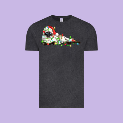 Christmas Siamese Cat Vintage Tee Designed By Lillyallendesigns