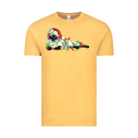 Vintage Mustard christmas siamese cat Vintage Tee - LillyAllenDesigns