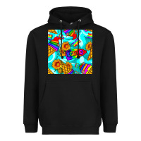 Black Pride lgbtq ice cream and sunflowers seamless Heavyweight Hoodie - BundleAndBundleShop