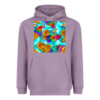 Lavender Pride lgbtq ice cream and sunflowers seamless Heavyweight Hoodie - BundleAndBundleShop