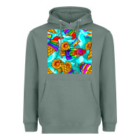 Sage Pride lgbtq ice cream and sunflowers seamless Heavyweight Hoodie - BundleAndBundleShop