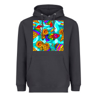 Pride Lgbtq Ice Cream And Sunflowers Seamless Heavyweight Hoodie | Teevron