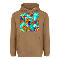 Toasted Coconut Pride lgbtq ice cream and sunflowers seamless Heavyweight Hoodie - BundleAndBundleShop