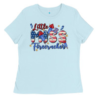 Baby Blue little miss firecracker Ladies Tee - MaliasSmallBusiness
