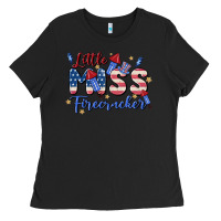 Black little miss firecracker Ladies Tee - MaliasSmallBusiness