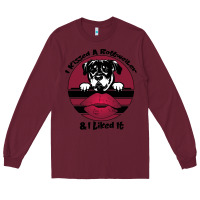 Burgundy I kissed a dog and I like it Long Sleeve Tee - Bettercallsaul