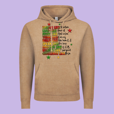 Inspiring Black Leaders Juneteenth Vintage Hoodie Designed By Lillyallendesigns