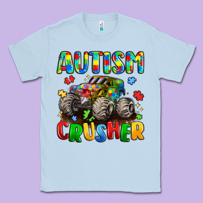 Autism Crusher Classic Tee Designed By Lillyallendesigns