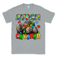 Heather Grey autism crusher Classic Tee - LillyAllenDesigns