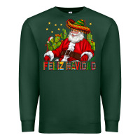 Sports Green Feliz Navidad Santa With Cactus Premium Sweatshirt - BundleAndBundleShop