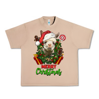 Burro merry christmas alpaca face Urban Heavy Tee - LillyAllenDesigns