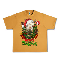 Peanut Butter merry christmas alpaca face Urban Heavy Tee - LillyAllenDesigns