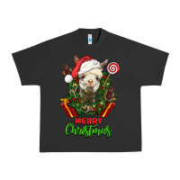 Pigment Black merry christmas alpaca face Urban Heavy Tee - LillyAllenDesigns