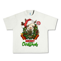 Pistachio merry christmas alpaca face Urban Heavy Tee - LillyAllenDesigns
