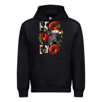 Black Christmas ho ho ho black angus Urban Hoodie - LillyAllenDesigns