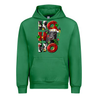 Emerald Christmas ho ho ho black angus Urban Hoodie - LillyAllenDesigns