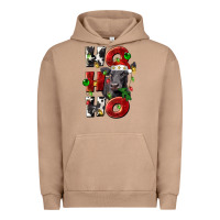 Pigment Burro Christmas ho ho ho black angus Urban Hoodie - LillyAllenDesigns
