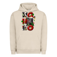 Pigment French Oak Christmas ho ho ho black angus Urban Hoodie - LillyAllenDesigns