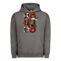 Pigment Tornado Christmas ho ho ho black angus Urban Hoodie - LillyAllenDesigns