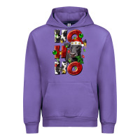 Tulip Christmas ho ho ho black angus Urban Hoodie - LillyAllenDesigns